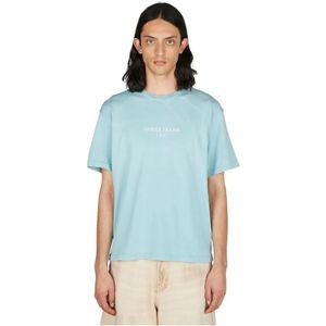 Guess, Heren, Tops, Blauw, Maat: XL Katoen,