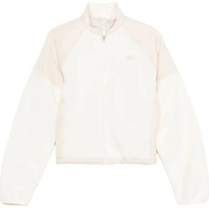 New Balance, Dames, Jassen, Wit, Maat: M Fleece,