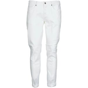 Dondup, Heren, Jeans, Wit, Maat: W35 Leer,