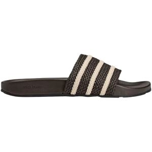 Adidas - Slippers - Cederbruin - Rubber - 3-Stripes Logo