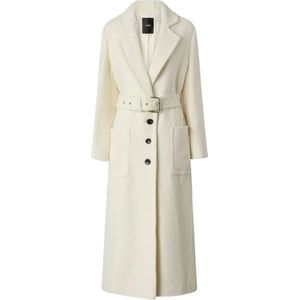 Pinko, Dames, Mantels, Grijs, Maat: XS Wol,