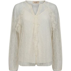 MOS Mosh - Mmeika Lace Blouse - Ecru - Blouse