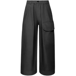 JW Anderson, Heren, Broeken, Grijs, Maat: S Katoen,