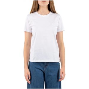 Dondup, Dames, Tops, Wit, Maat: L Katoen,