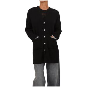 Pinko, Dames, Truien, Zwart, Maat: M Wol,