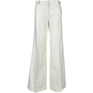 Kiltie, Dames, Broeken, Wit, Maat: M Katoen,