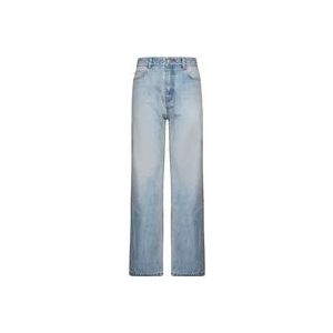 Balenciaga Stijlvolle Jeans in Wit/Blauw , Blue , Dames , Maat: W27