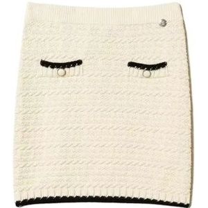 Twinset, Dames, Rokken, Wit, Maat: S Katoen,