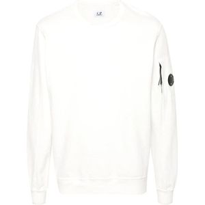 C.p. Company, Heren, Sweatshirts & Hoodies, Wit, Maat: L Katoen,