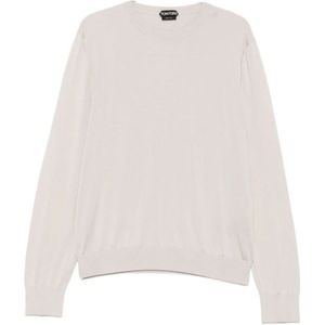 Tom Ford, Heren, Truien, Beige, Maat: XL Zijde,
