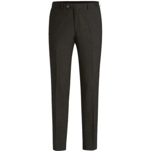 Oscar Jacobson, Heren, Broeken, Zwart, Maat: L Wol,