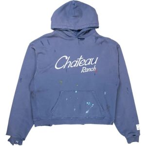 Gallery Dept., Heren, Sweatshirts & Hoodies, Blauw, Maat: 2XL Katoen,