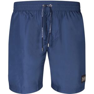 Dolce & Gabbana, Heren, Badkleding, Blauw, Maat: L Nylon,