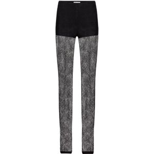 Nina Ricci, Dames, Broeken, Zwart, Maat: 2XS