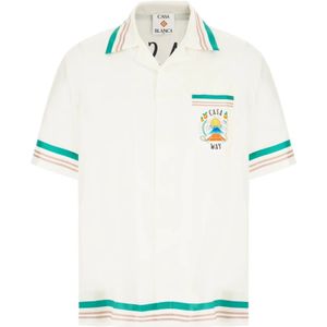 Casablanca, Heren, Overhemden, Wit, Maat: M Zijde,