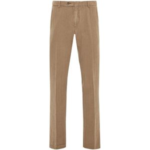 PT Torino, Heren, Broeken, Beige, Maat: XL Linnen,