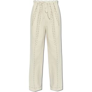 Maison Margiela, Heren, Broeken, Beige, Maat: M Katoen,