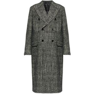 Dolce & Gabbana, Heren, Mantels, Grijs, Maat: M Wol,