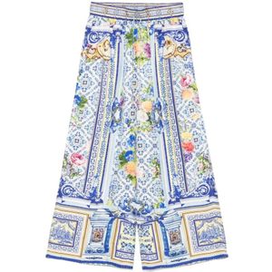 Camilla, Dames, Broeken, Veelkleurig, Maat: XS Zijde,
