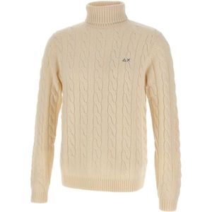 Sun68, Heren, Truien, Wit, Maat: M Wol,