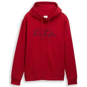 Tom Tailor, Heren, Sweatshirts & Hoodies, Rood, Maat: XL