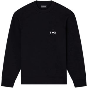 Emporio Armani, Heren, Sweatshirts & Hoodies, Zwart, Maat: 2XL Jersey,