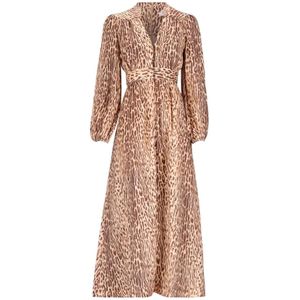 Zimmermann, Dames, Jurken, Veelkleurig, Maat: S Linnen,