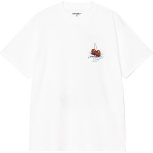 Carhartt Wip, Heren, Tops, Wit, Maat: L Katoen,