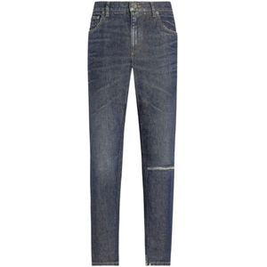 Dolce & Gabbana, Heren, Jeans, Blauw, Maat: L Denim,