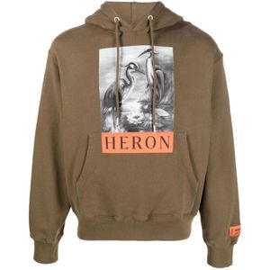 Heron Preston, Heren, Sweatshirts & Hoodies, Groen, Maat: M Katoen,