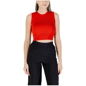 Jacqueline de Yong, Dames, Tops, Rood, Maat: S Nylon,