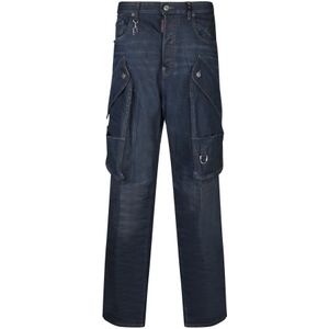 Dsquared2, Dames, Jeans, Blauw, Maat: 3XS Katoen,