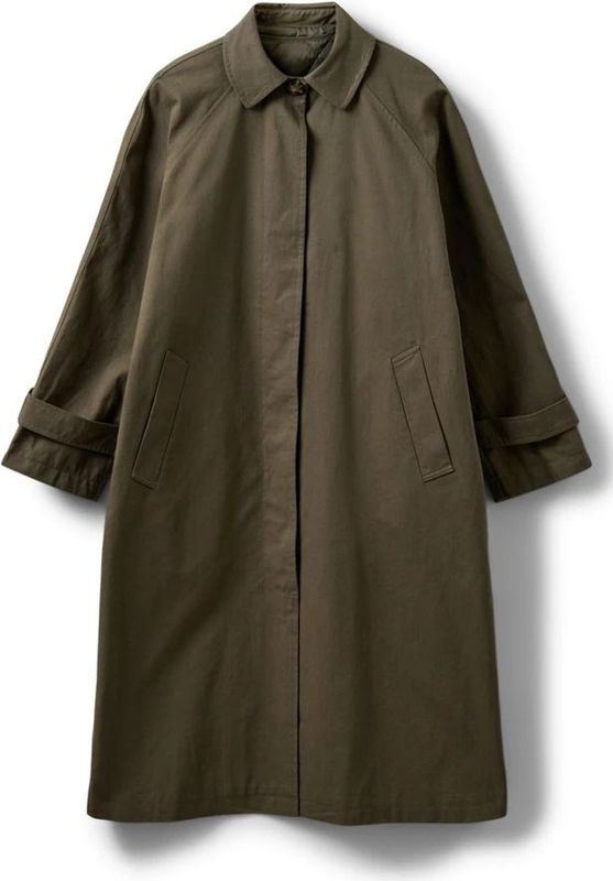 Sofie Schnoor - Filippasw Coat - Dames Mantel - Groen - Katoen