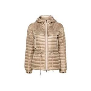 Moncler Down Jassen , Beige , Dames , Maat: S