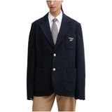 Tommy Jeans, Dames, Jassen, Blauw, Maat: XS Jersey,