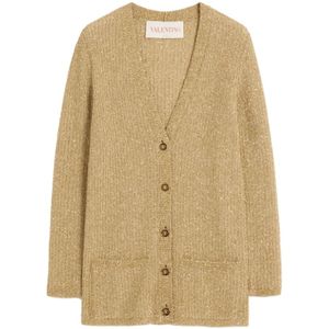 Valentino, Dames, Truien, Geel, Maat: M Viscose,