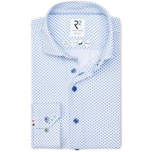 R2 Amsterdam, Heren, Overhemden, Blauw, Maat: XL