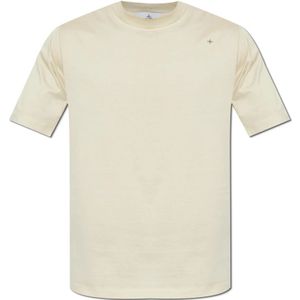 Stone Island, Heren, Tops, Beige, Maat: S Katoen,