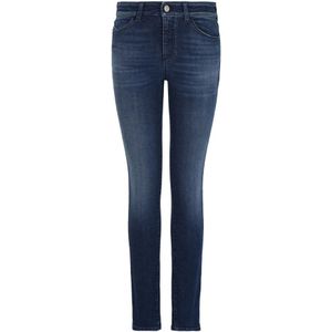 Emporio Armani, Dames, Jeans, Blauw, Maat: W27 Denim,