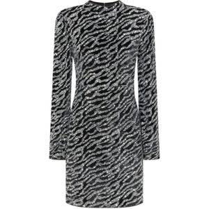 Guess, Dames, Jurken, Grijs, Maat: S Poliester,