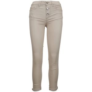 Liu Jo, Dames, Jeans, Beige, Maat: W26 Katoen,
