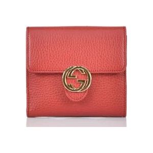 Gucci Portemonnee/Kaarthouder , Red , Dames , Maat: ONE Size