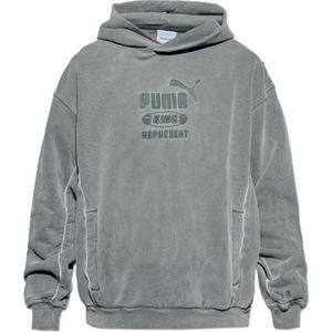 Puma, Heren, Sweatshirts & Hoodies, Grijs, Maat: S Katoen,