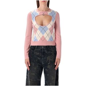 Diesel, Dames, Truien, Roze, Maat: S Wol,