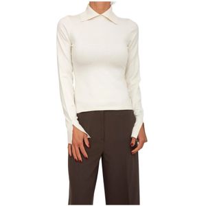 Blugirl, Dames, Truien, Wit, Maat: XS Viscose,