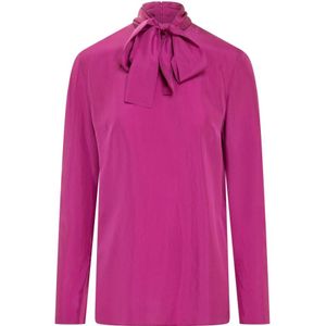 Dsquared2, Dames, Blouses & Shirts, Blauw, Maat: XS Zijde,