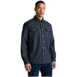 Harmont & Blaine, Heren, Overhemden, Blauw, Maat: 2XL Flanel,