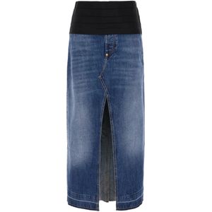 Stella McCartney, Dames, Rokken, Blauw, Maat: S Denim,