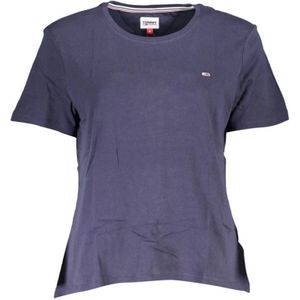 Tommy Hilfiger, Dames, Tops, Blauw, Maat: L Katoen,