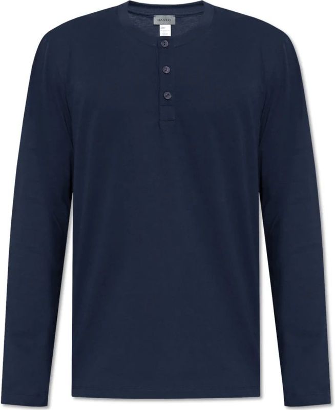 Hanro Shirt 'Living Shirts'  donkerblauw